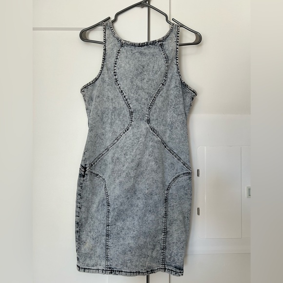 Denim mini dress - Picture 1 of 3